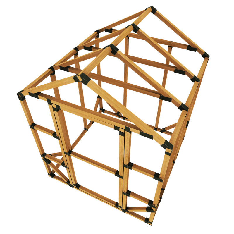 EZ Frames 6' W X 6' D Greenhouse Kit Wayfair